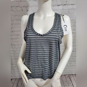 ZYIA Nimbus split back tank Gray size MED